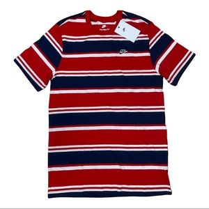 Mens NIKE shirt small red striped WR